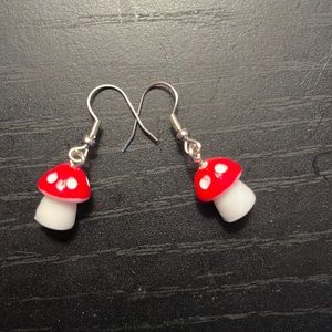 Mushroom earrings